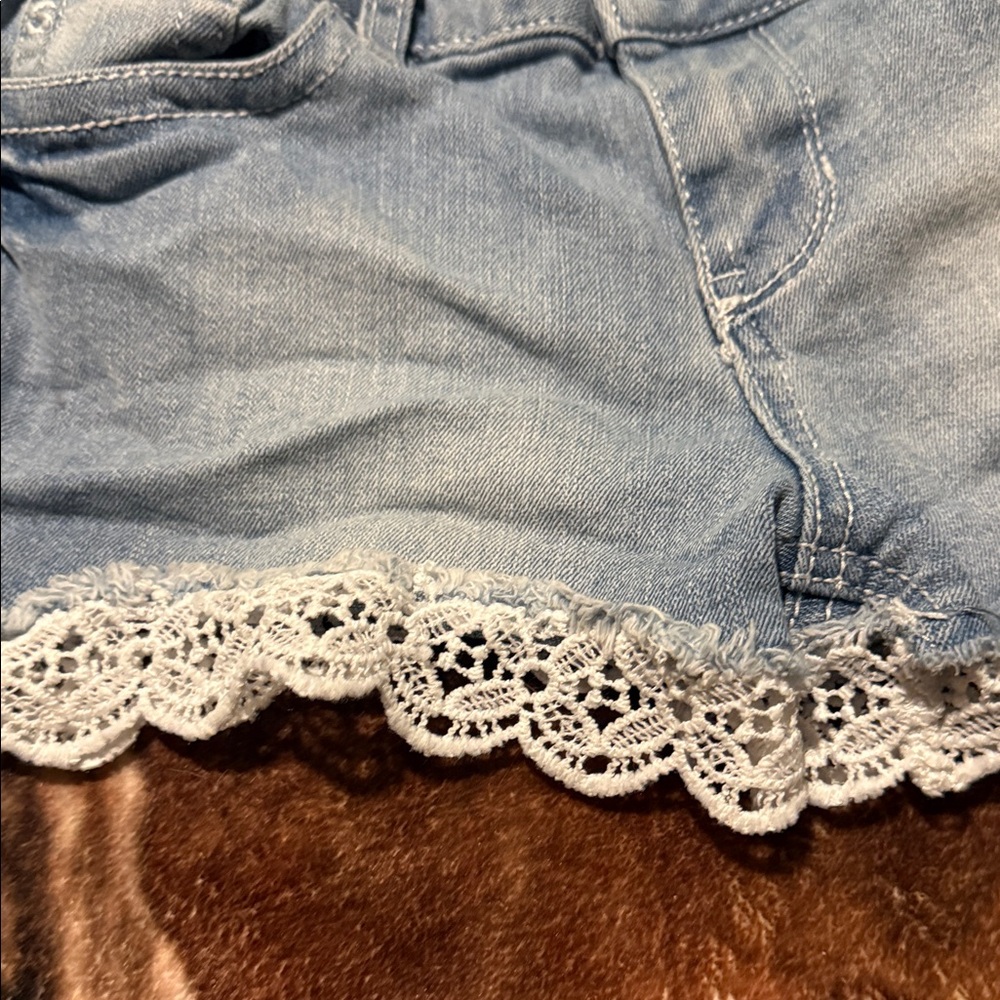 Kids Seven 7 Denim Lace Shorts - Picture 3 of 6